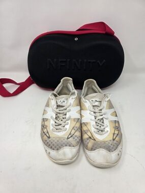 Nfinity Women's White & Beige Athletic Cheer Shoes